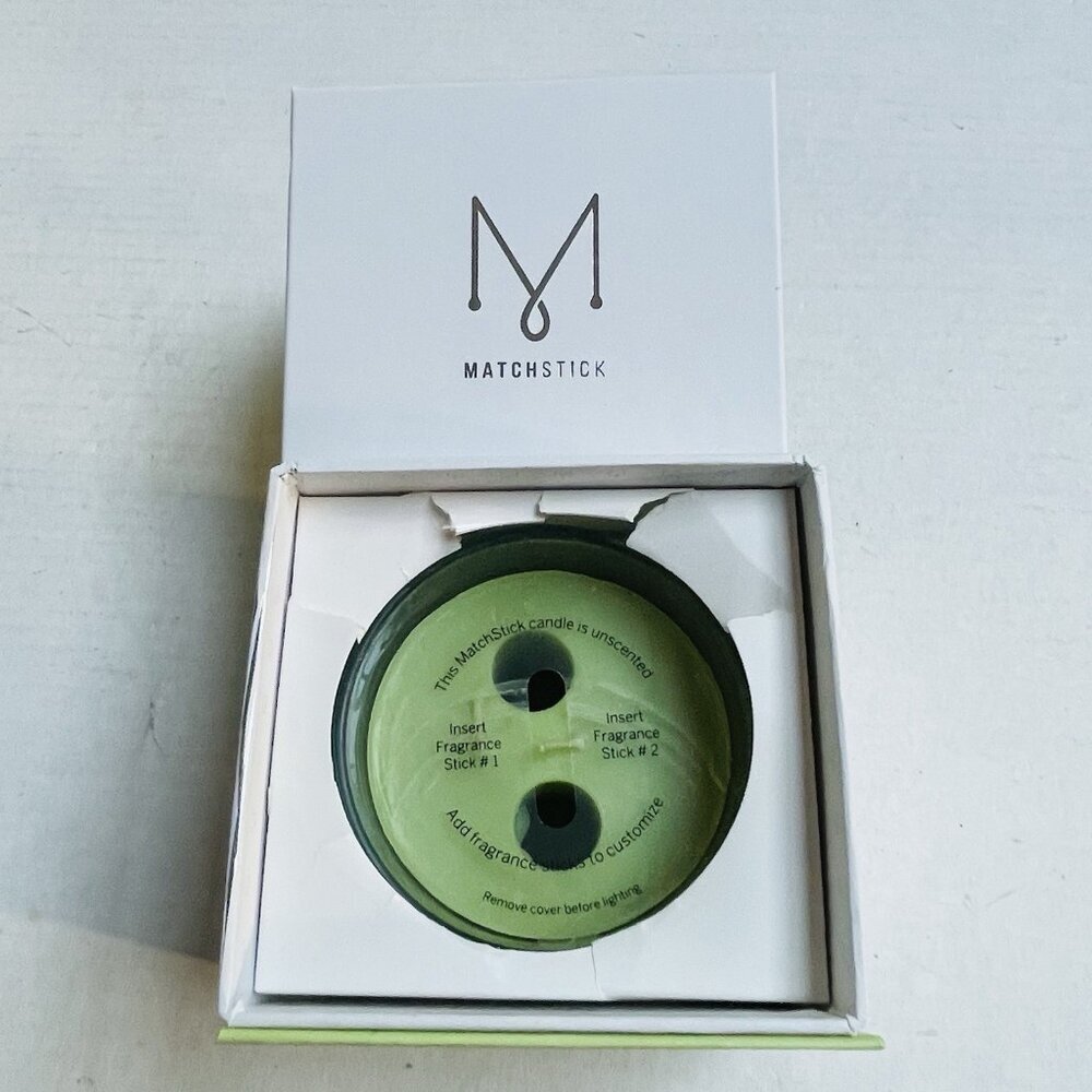 Match Stick Custom Mix & Match Soy Jar Candle Unscented Stick Green